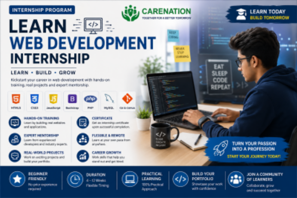 Learn Web Development Internship (Frontend & Backend)