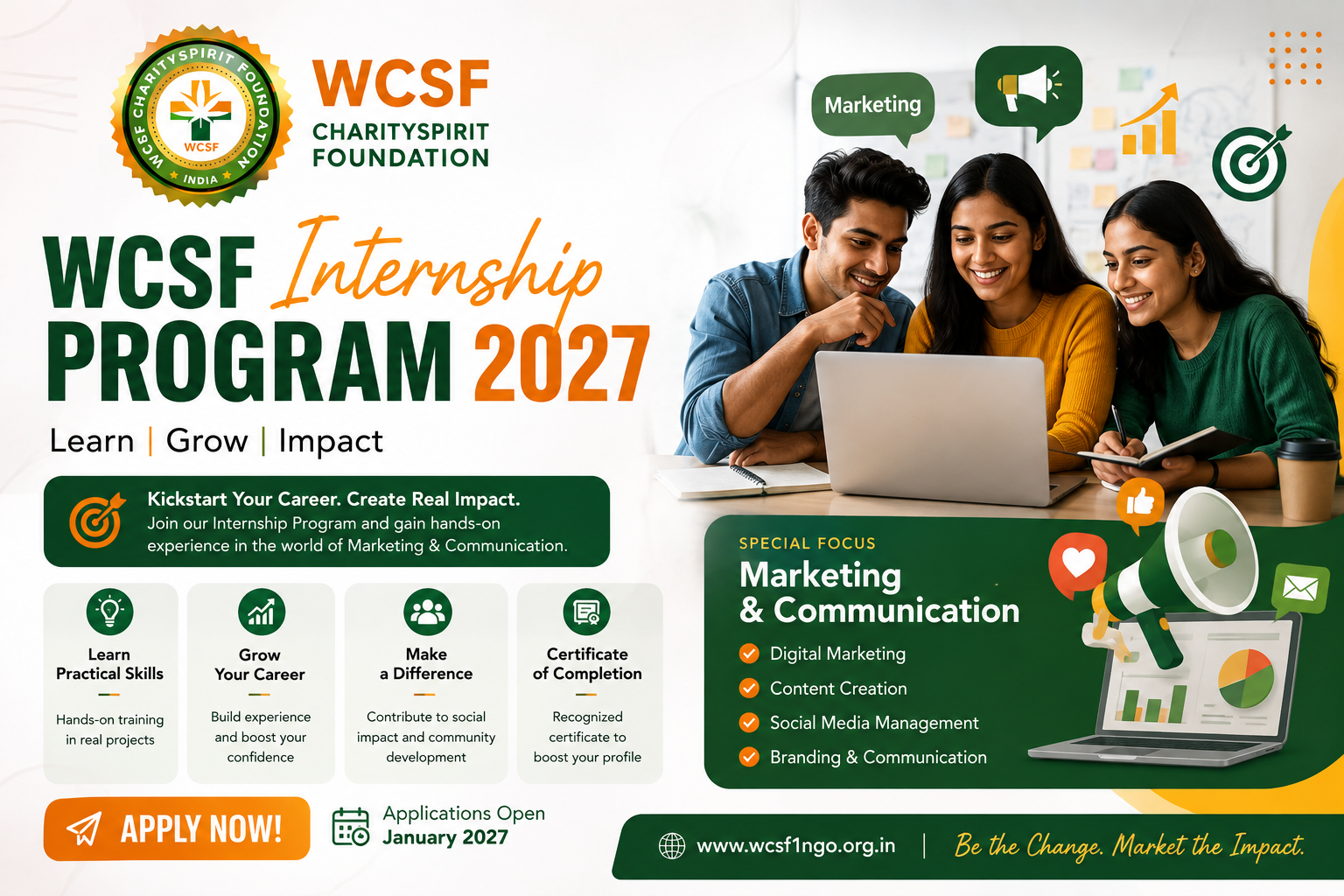 WCSF Internship Program 2027